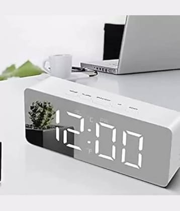 Kalos Digital Plastic Rectangular Table Clock - Pack of 1