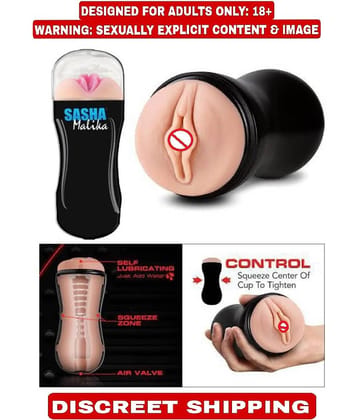 KAMAHOUSE SASHA MALE POCKET PUSSY MASTURBATOR CUP WITH FREE LUBE-U.S.A