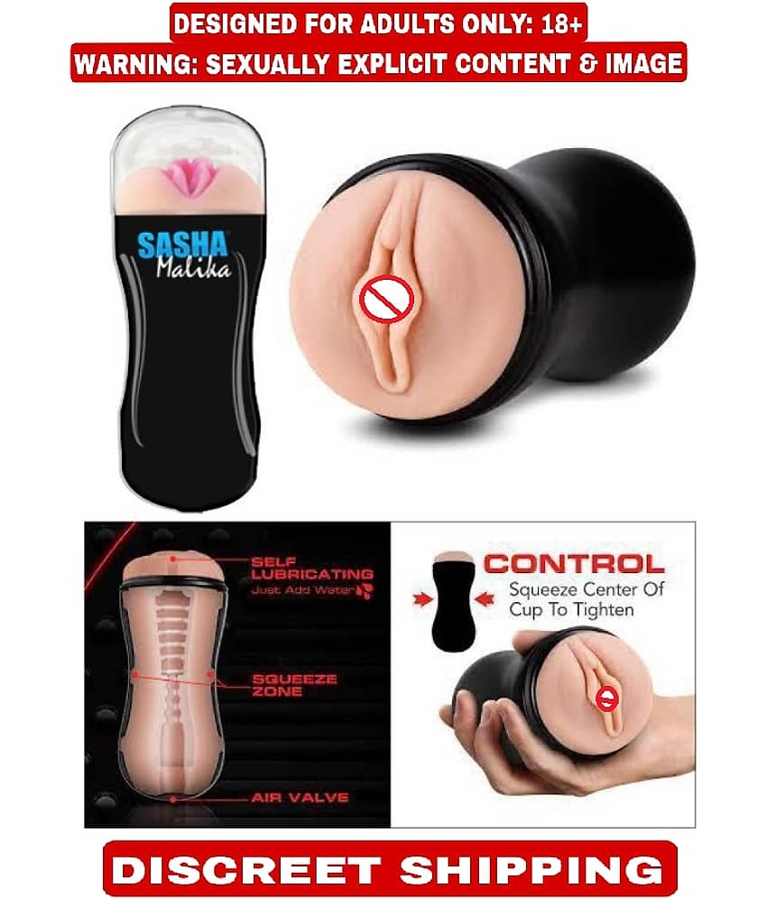 KAMAHOUSE SASHA MALE POCKET PUSSY MASTURBATOR CUP WITH FREE LUBE-U.S.A