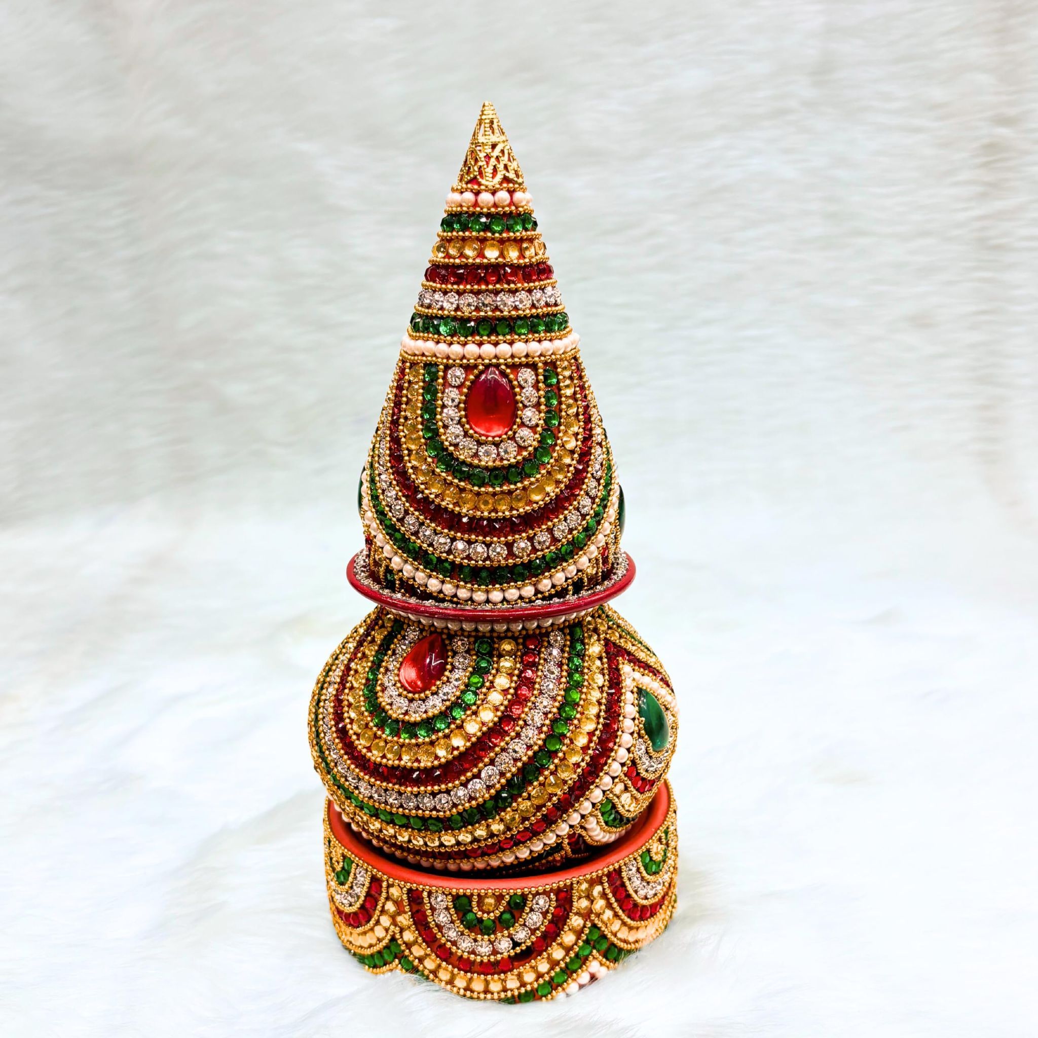 Navrang Decorative Mangal Kalash with Coconut for Pooja Decorative Loti with Nariyal
