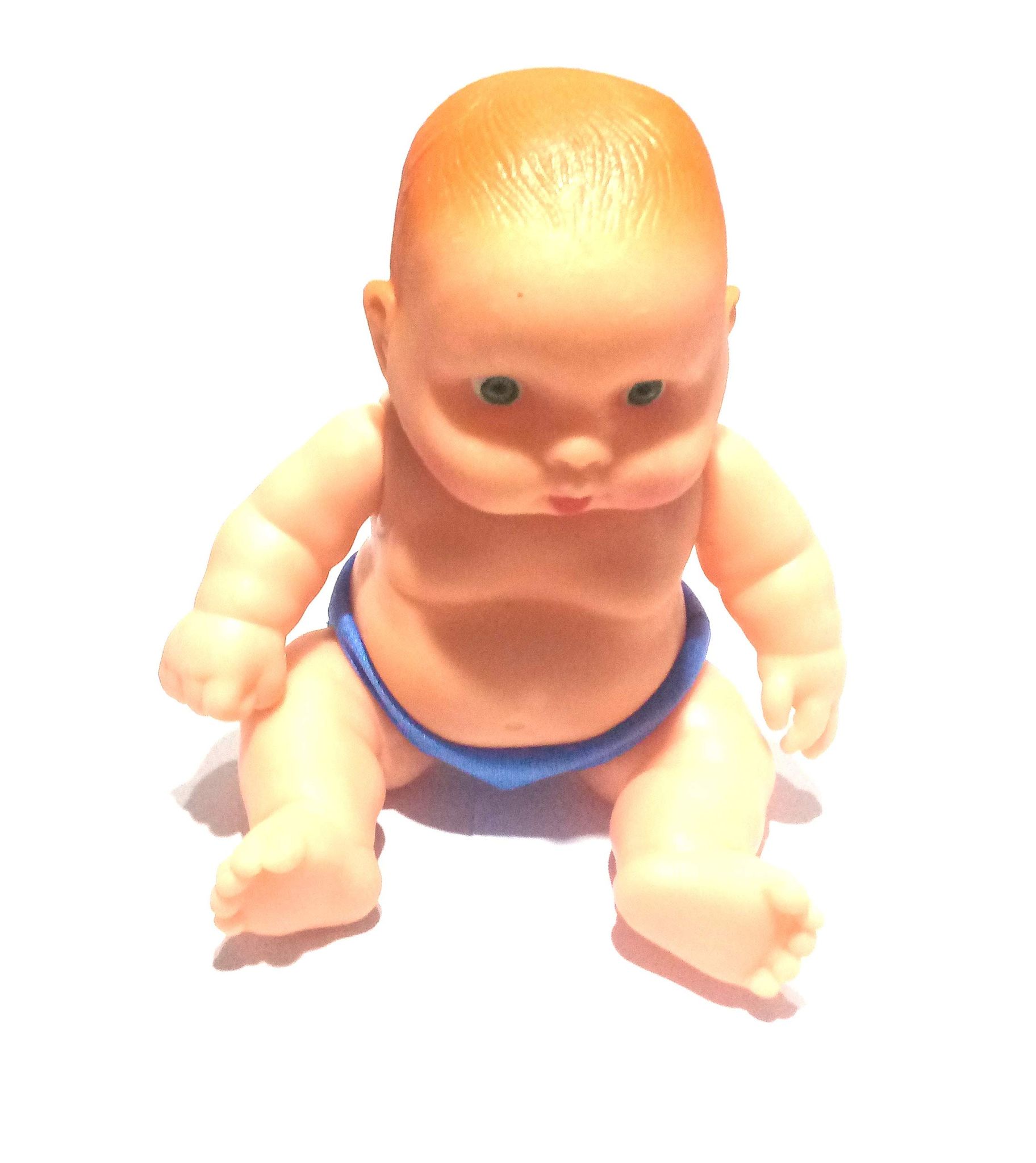 Nawani Soft Feel Squishy Rubber Cute Little Doll for Kids, Size - 16/14 cm
