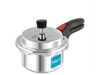 Kalyan Induction Base Aluminium Pressure cooker (Outerlid, Blue) - 1 Litre