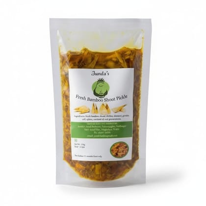 Junda's Fresh Bamboo Shoot Pickle - 150 gm - One pouch