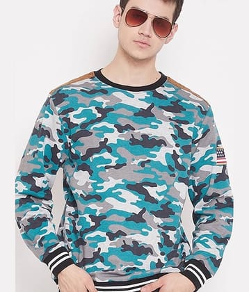 AUSTIN WOOD Fleece Round Neck Men's Sweatshirt - Multicolor ( Pack of 1 )