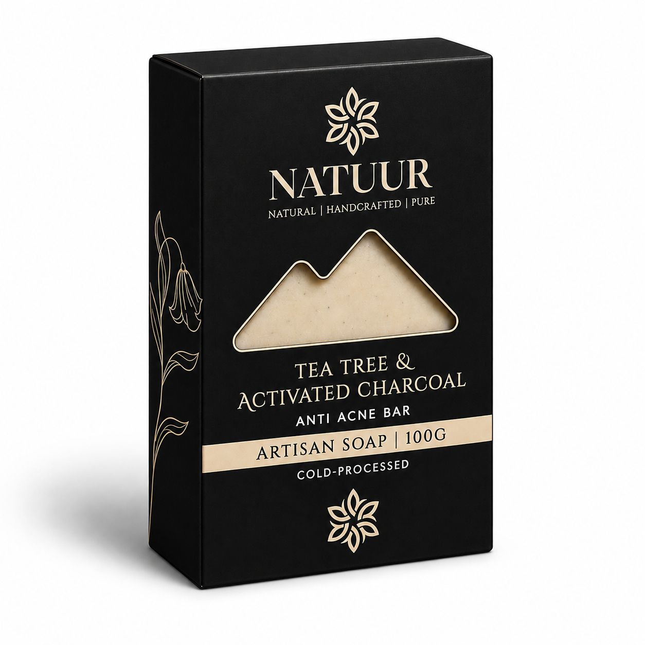 NIGHT SKY Tea Tree, Ginger and Lime Artisanal Cold Processed Beauty Bar Purifying. Clarifying. Balancing