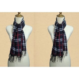 PACK OF 2 ANTIQ WORLD  Checkered Men  Women Muffler