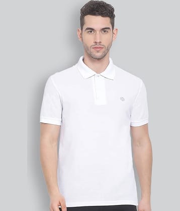 Lux Nitro Pack of 1 Cotton Blend Regular Fit Solid Half Sleeves Men's Polo T Shirt ( White )