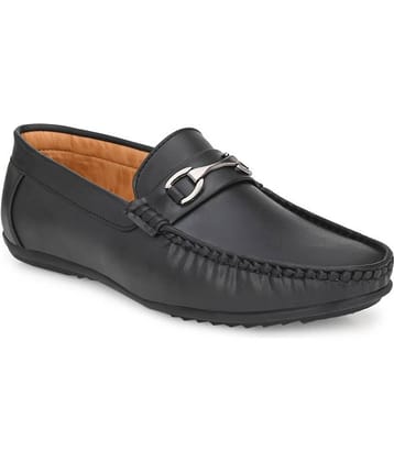 Leeport - Black Men's Horsebit loafers