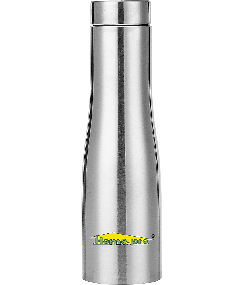 HomePro - Silver Water Bottle 1000 mL ( Set of 1 )
