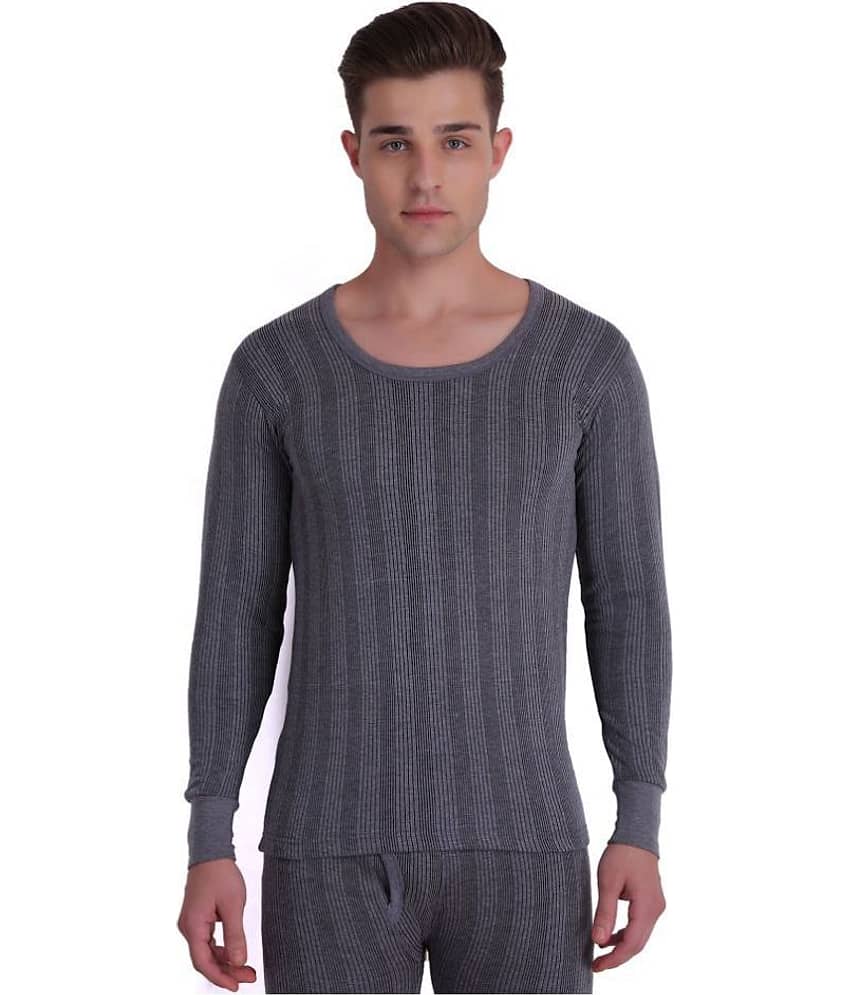 TT Cotton Blend Men's Thermal Tops ( Dark grey )