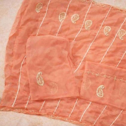 rajasthani poshak peach color