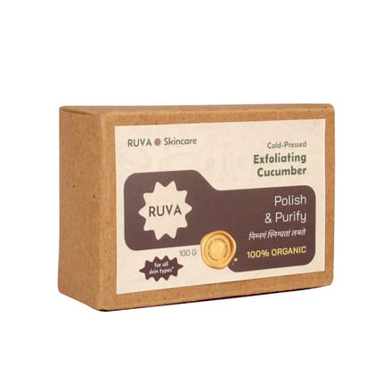 RUVA Handmade Exfoliating Cucumber Cold-Pressed Ayurvedic Soap Bar | Daily Fresh Cleanse & Gentle Skin Renewal | Velvety Scrub Lather, Face Safe | Natural Skincare for All Skin Types RUVA Handmade Exfoliating Cucumber Cold-Pressed Ayurvedic Soap Bar | Daily Fresh Cleanse & Gentle Skin Renewal | Velvety Scrub Lather, Face Safe | Natural Skincare for All Skin Types