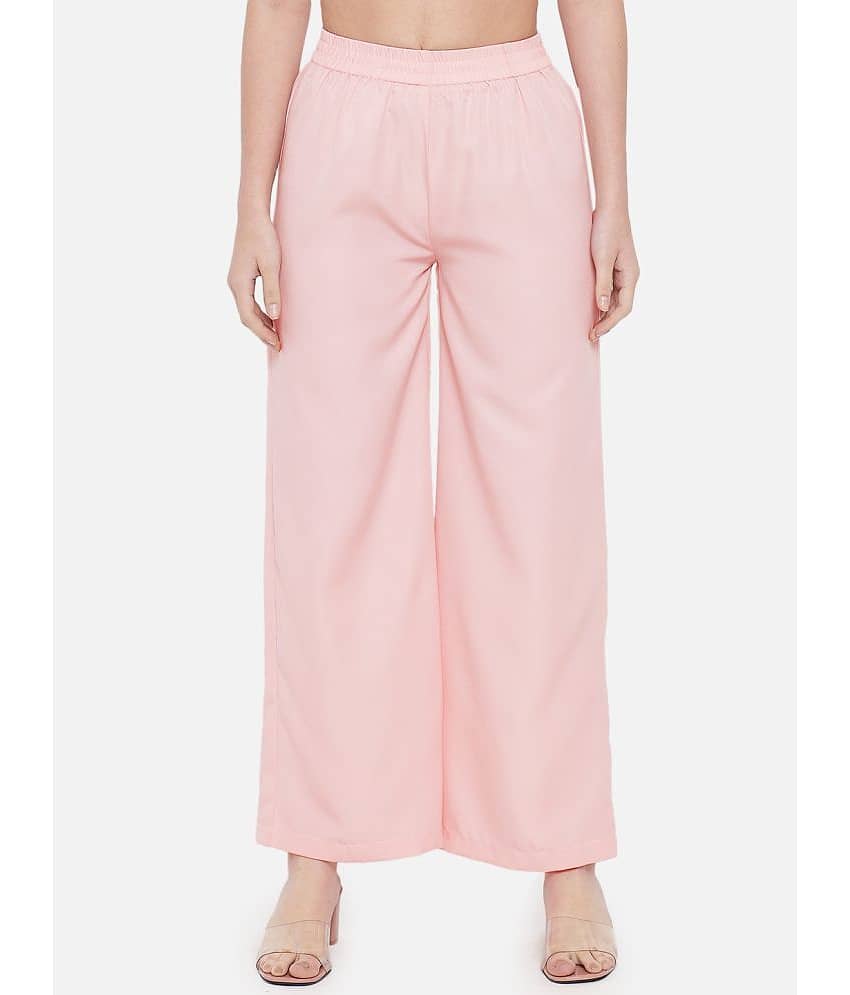ALL WAYS YOU - Polyester Regular Pink Women's Formal Pants ( Pack of 1 )