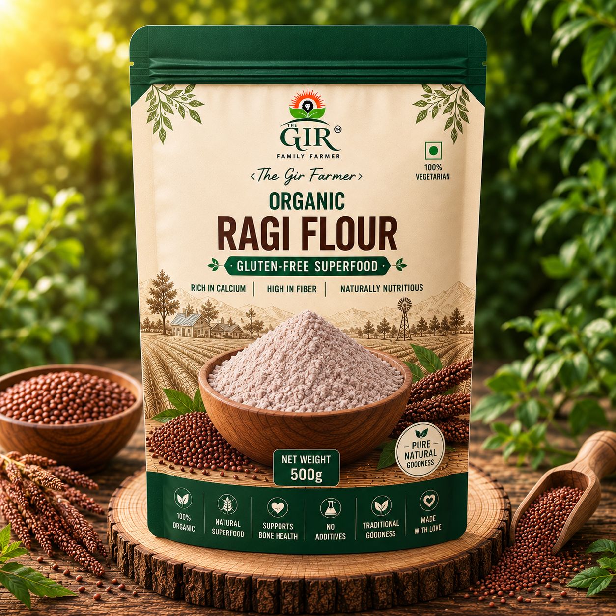 Organic Ragi Flour - Gluten-Free Superfood