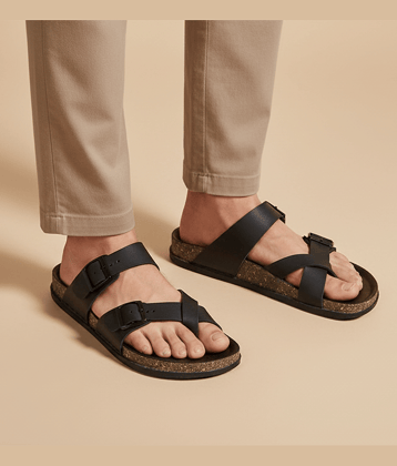 Akiko - Brown Men's Korean Sandals