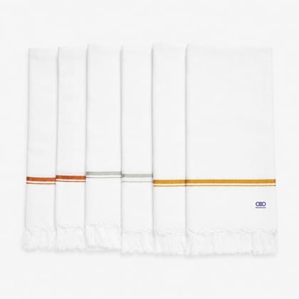 Royal Trio White Towels (Pack of 6)