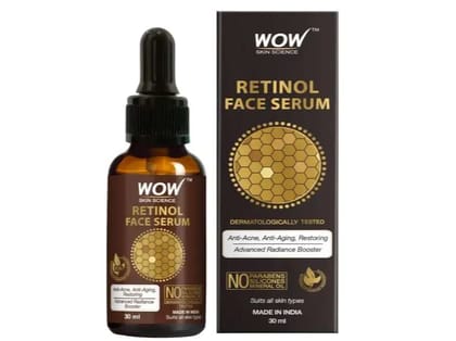 WOW Skin Science Retinol Face Serum - 30ml (Pack of 3 ) WOW Skin Science Retinol Face Serum - 30ml (Pack of 3 )