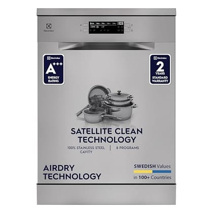 Electrolux 15 Place Settings Dishwasher Machine for Home, Fully Automatic with AirDry,ESZ69300SX Electrolux 15 Place Settings Dishwasher Machine for Home, Fully Automatic with AirDry,ESZ69300SX