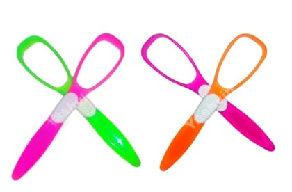 Elecsera Pack of 4 Tongur Cleaner Plastic Premium Tongue Cleaner for Fights Bad Breath Oral Health Care Tool, Easy to Use for Adults and KidsTravel Friendly