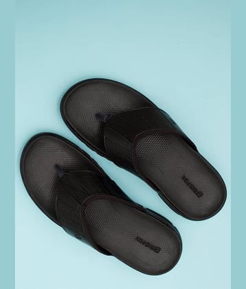 Big Fox Black Men's Thong Flip Flop