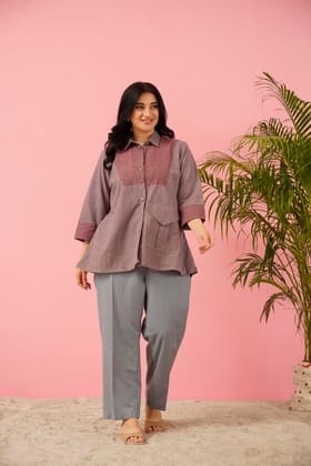 Grey and Vine Dazzling Co-ord Set