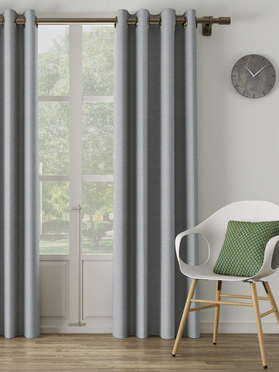 DDECOR - 100% Polyester Large Door 9 Ft|135 CM X 260 CM| - Blue
