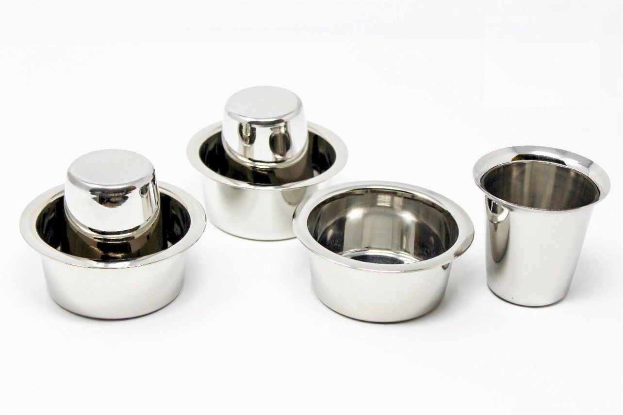 RK Kumbakonam Stainless Steel Traditional Dabara Set | Coffee Dabara Set | South Indian Filter Coffee Tumbler Set (Silver, Pack of 3)
