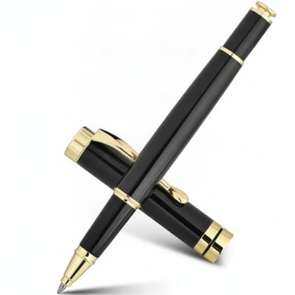 Premium Black and Gold Rollerball Pen