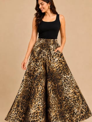 Uner Animal Print Palazzo