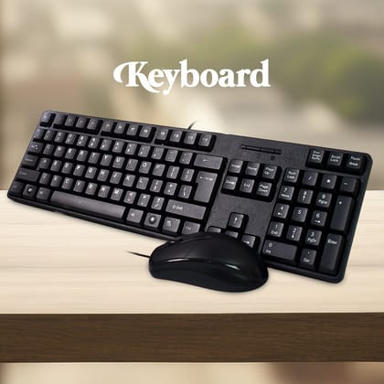 Wired USB Keyboard 107 Keys & Mouse Set (2 Pc Set) Wired USB Keyboard 107 Keys & Mouse Set (2 Pc Set)