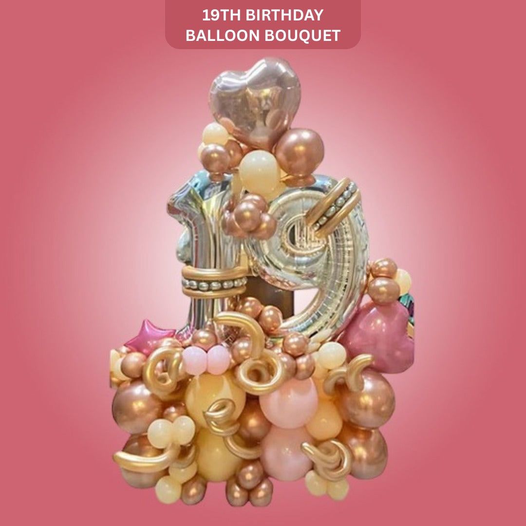 Balloon Bouquet - 19th Birthday
