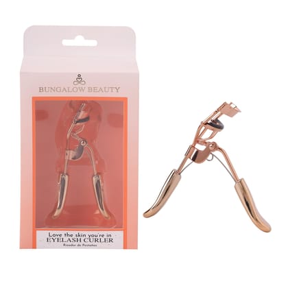 BUNGALOW BEAUTY Premium Quality Eyelash Curler for Women, Easy to Use, Safe and Effective, California Proposition 65 listed - Lead free | Cadmium Free | Phthalates Free | FREE CONCEALER MAKEUP BRUSH