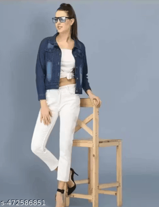 comfy Women Denim Jacket |U comfy Women Denim Jacket |U