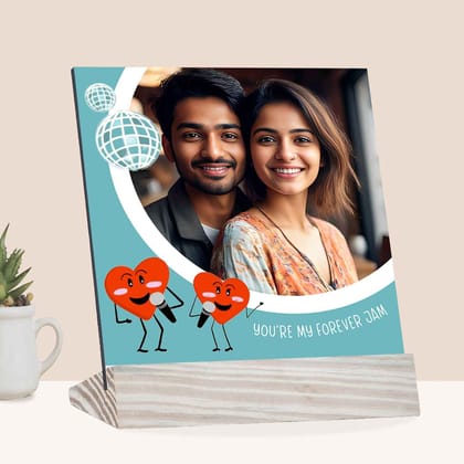 FNP You're My Forever Jam Personalised Photo Frame - MDF & Wood Build - Tabletop Keepsake & Gift for Loved Ones FNP You're My Forever Jam Personalised Photo Frame - MDF & Wood Build - Tabletop Keepsake & Gift for Loved Ones