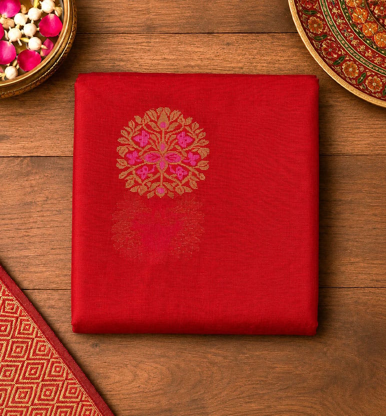 Handloom Chanderi Cotton By Silk Saree