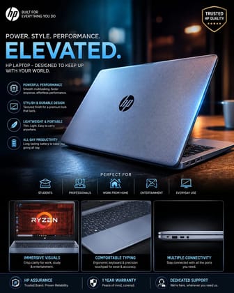 HP RYZEN 5 300 SERIES  (OPEN BOX / REFURBISHED LAPTOP)