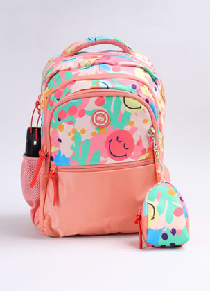 PB Pearlbags Polyester Water Resistant Casual Backpack With Pencil Pouch For School For Boys and Girls PB Pearlbags Polyester Water Resistant Casual Backpack With Pencil Pouch For School For Boys and Girls
