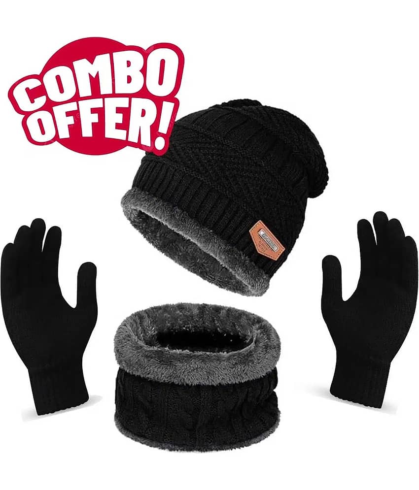 Paryag Pack of 1 Woollen Men's Cap ( Grey )