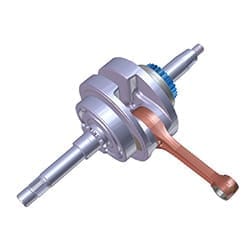 Hero Genuine Crankshaft Complete Assembly | Enhanced Engine Efficiency | OEM Engineered Precision | High Strength Build | Smooth Power Delivery | Long Engine Life - 13000ABS200S