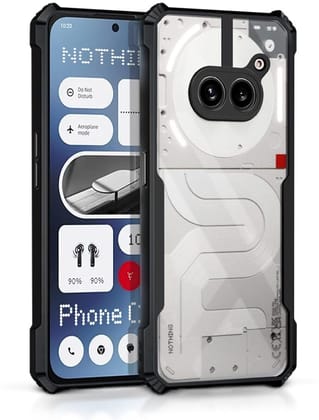PLUGTECH Slim Shockproof Case | Matte Black Soft | Drop Protection | Precise Cutouts | Premium Mobile Cover for Nothing Phone 2A
