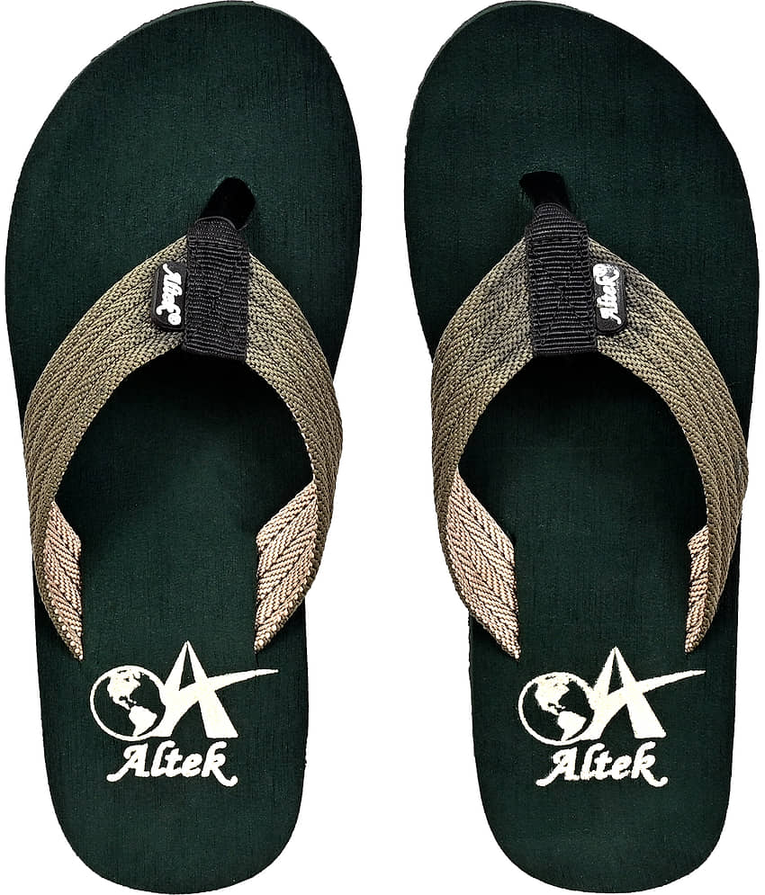 Altek - Green Men's Thong Flip Flop