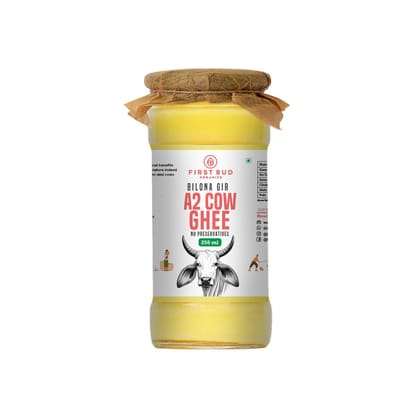 Bilona Gir A2 Desi ghee- Glass jar pack 250 ML |  Traditional Bilona Gir Method