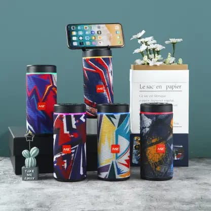 MZ KT125 (PORTABLE BLUETOOTH SPEAKER) With High Bass & Mobile Stand 10 W Bluetooth Speaker  (Multi Color & Multi Design, Stereo Channel)