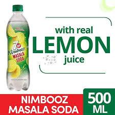 7 Up Nimbooz Masala Soda - With Real Lemon Juice, 500 Ml