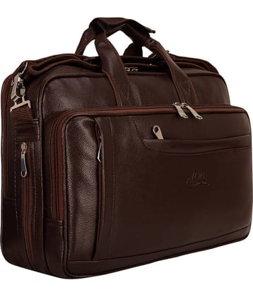 Leather World - Brown P.U Office Bag