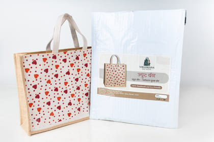 Handcrafted Jute Bag | Eco-Friendly Reusable Shopping Bag.
