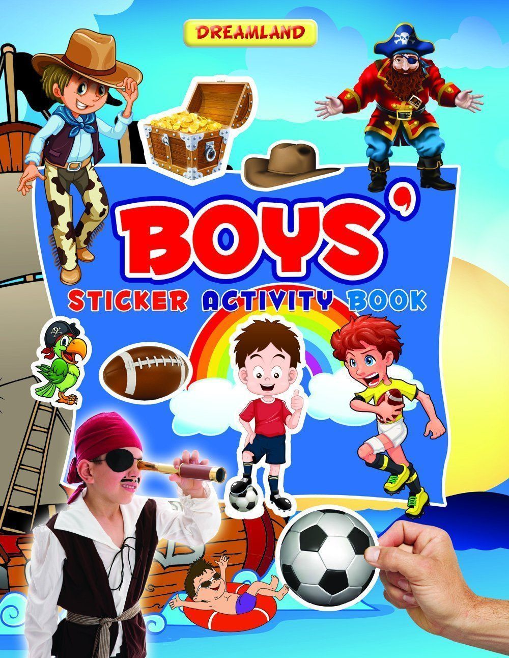 Sticker Activity Book -Boy [Paperback] Dreamland Publications