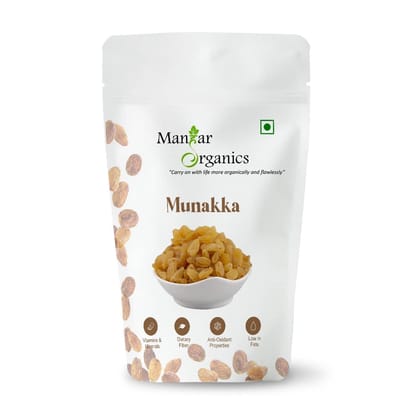ManHar Organics Brown Raisins (Kishmish) 500gm | Naturally Sweet & Juicy | Rich in Iron, Fiber & Antioxidants | Healthy Snack for Digestion & Energy