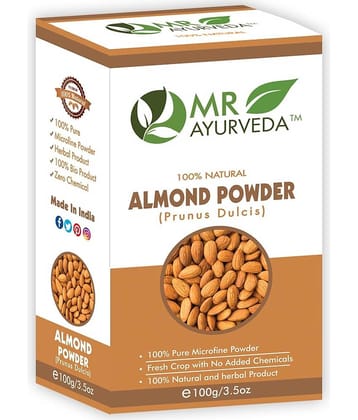 MR Ayurveda 100% Natural Badam Powder Face Pack Masks 100 gm
