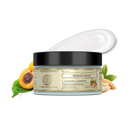 Khadi Natural Almond & Apricot Massage Cream - 50gm Khadi Natural Almond & Apricot Massage Cream - 50gm